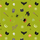 Cast a Spell | Lewis and Irene | A723.2 | Spooky Halloween on Green, with Silver Metallic