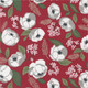 Christmas Eve | Vanessa Goertzen | Lella Boutique | Moda Fabrics | 5180-16 | Christmas In Bloom, Cranberry