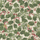 Merry Manor Metallic | Moda Fabrics | 33662-11M | Candy Cane Berries and Holly, Cream