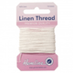 Premium Quality Linen Thread | 100% Linen | 10m | Hemline | White