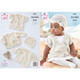 Baby Coat, Cardigan and Hat Knitting Pattern | King Cole Little Treasurs DK 5851 | Digital Download - Main Image