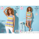 Ladies Tops Knitting Pattern | King Cole Tropical Beaches DK 5888 | Digital Download - Main Image