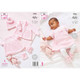 Baby Set Knitting Pattern | King Cole Cherished 4 Ply 5982 | Digital Download - Main Image