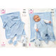 Baby Set Knitting Pattern | King Cole Cherished 4 Ply 5983 | Digital Download - Main Image