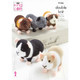 Toys Guinea Pigs Knitting Pattern | King Cole Big Value Baby and Big Value DK 9156 | Digital Download - Main Image