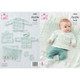 Baby Cardigan, Waistcoat, Hoody, and Blanket Knitting Pattern | King Cole Baby Stripe DK 5699 | Digital Download - Main Image