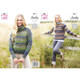 Ladies Sweaters Knitting Pattern | King Cole Autumn Chunky 5811 | Digital Download - Main Image