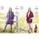 Ladies Shawls Knitting Pattern | King Cole Autumn Chunky 5815 | Digital Download - Main Image