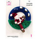 Sleepy Santa Wreath Knitting Pattern | King Cole Big Value DK, Dollymix DK, Glitz DK and Tinsel Chunky 9147 | Digital Download - Main Image