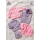 Baby Sweater, Cardigan, Hoodie and Hat Knitting Pattern | King Cole DK 2884 | Digital Download - Main Image