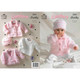Baby Jacket, Sweater, Cardigan & Hat Knitting Pattern | King Cole Comfort Chunky 3044 | Digital Download - Main Image