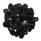 Trimits Essentials Sequins, Square 7mm Black | Pack of 140 (275\06)