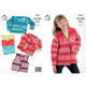 Children's Cardigans Knitting Pattern | King Cole Splash DK 3244 | Digital Download - Main Image