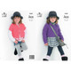 Girls Cardigan & Waistcoat Knitting Pattern | King Cole Comfort Aran 3389 | Digital Download - Main Image