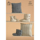 Slippers & Cushions Knitting Pattern | King Cole Fashion Aran 3471 | Digital Download - Main Image