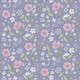 Floral Song by Cassandra Connelly | Lewis and Irene | CC32.3 | Floral Art on Lavender Blue