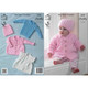 Baby Coats, Sweater and Hat Knitting Pattern | King Cole Big Value Chunky 3858 | Digital Download - Main Image
