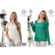 Ladies Sweater and Top Crochet Pattern | King Cole Giza Cotton DK 3899 | Digital Download - Main Image