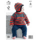 Boys Sweaters and Hat Knitting Pattern | King Cole Merino Blend DK 3917 | Digital Download - Main image