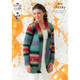  Ladies Cardigan and Waistcoat Knitting Pattern | King Cole Riot Chunky 3959 | Digital Download  - Main image