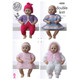 Dolls Clothes Knitting Pattern | King Cole DK 4000 | Digital Download -  Main image