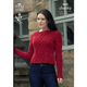 Ladies Long and Short Sweater Knitting Pattern | King Cole Chunky Tweed 4040 | Digital Download - Main Image
