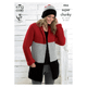 Ladies Jacket, Hat, Sweater Dress and Cowl Collar Knitting Pattern | King Cole Big Value Super Chunky 4066 | Digital Download - Main Image