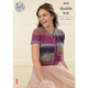 Ladies Cardigans with Cap and Long Sleeves Knitting Pattern | King Cole Shine DK 4078 | Digital Download - Main Image