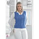 Women and Girls Slipover and Sweater Knitting Pattern | King Cole Opium 4179 | Digital Download - Main Image