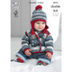 Babies Jackets, Sweater, Hat and Socks Knitting Pattern | King Cole Comfort Prints DK 4213 | Digital Download - Main image