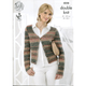 Ladies Cardigan and Top Knitting Pattern | King Cole Drifter DK 4258 | Digital Download - Main Image