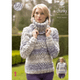 Ladies Sweaters, and Cowl Knitting Pattern | King Cole Big Value Super Chunky Tints 4289 | Digital Download - Main Image