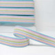 25mm Cotton / Acrylic Webbing | Pastel Rainbow | Dookkii price per metre