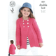 Girls Cardigans Knitting Pattern | King Cole Bamboo Cotton DK 4321 | Digital Download - Main Image