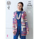 Ladies Raglan Jacket and Sweater Knitting Pattern | King Cole Gypsy Super Chunky 4359 | Digital Download - Main image