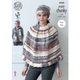 Ladies Capes, Hat, Scarf and Wrist Warmers Knitting Pattern | King Cole Gypsy Super Chunky 4358 | Digital Download - Main Image