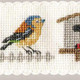 Textile Heritage | Cross Stitch Kits | Bookmarks | Garden Birds - Close up