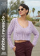 Ladies Cropped Sweater Knitting Pattern in Adriafil Tenerife | Ideal for experienced knitter Digital Download - Main image