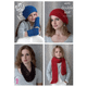 Children's and Women Hats, Scarf, Wristwarmers and Snood Knitting Pattern | King Cole Cosmos and Smooth DK 4393 | Digital Download - Main Image