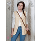 Ladies Waistcoat and Cardigan Knitting Pattern | King Cole Big Value Aran 4432 | Digital Download - Main Image