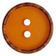 Dill Button | Polyester Button Round 30mm | Orange Transparent with Matt Surface