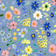 Flower Field on Cornflower Blue | BG00.2 | Bluebellgrey, Ally Collection | Lewis and Irene 