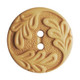 Buttons | Round leaf Design | 19mm | Beige
