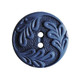 Buttons | ROUND LEAF DESIGN | 14MM | BLUE