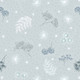 Secret Winter Garden Flannel Lewis & Irene Fabric | F659.1 Frosted Garden on Light Grey  - Main Image