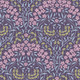 Tilda's Sanctuary, Larissa's Bouquets on Eggplant | 100575 | Tilda Fabric