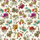 Florals and Keys - Language of Flowers - PWOB104.CREAM - Odile Bailloeul
