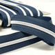 Deluxe Zip by the metre | Navy / Silver | 6 mm / no.5 Zip | Dookkii (S7-con-navy-silver)