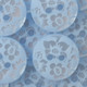 Buttons | Floral sky Blue| 15mm | 2 Hole