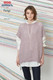 Moscato Womens Sweater ( Knitted in one piece ) |  Adriafil Parigi Sparkly Yarn